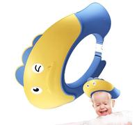 Bonnet de douche pour enfant - Chapeau de douche souple réglable en forme de dinosaure, protection du bain, visière, tête, yeux, oreilles, shampooing pour enfants âgés de 6 mois et plus