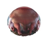 Bonnet de douche pour femme - Bonnet de douche amusant et mignon en forme de cochon réutilisable - Imperméable - Lavable - Bande élastique - Double couche - Bonnet de bain pour homme et femme - Spa