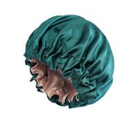 Bonnet de douche pour femme - Bonnet de douche imperméable et élastique - Grand bonnet de douche avec fonction serviette - Pour longues tresses, bain, spa, maison, salon, femme, amis, collègues
