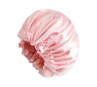 Bonnet de douche pour femme - Bonnet élastique imperméable, protecteur de cheveux réutilisable, tissu double couche avec doublure douce, couverture de grande taille pour tresses longues, accessoire de