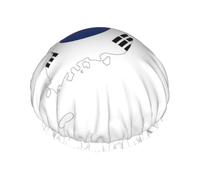 Bonnet de douche pour femme, grande bande élastique lavable, motif carte du drapeau de la République de Corée