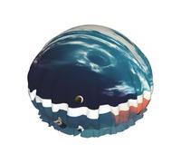Bonnet de douche pour femme, léger, doux et doublement imperméable, imprimé planète Terre