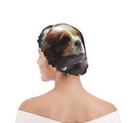 Bonnet de douche pour femmes et hommes UK réutilisable imperméable avec élastique imprimé Cavalier King Charles Spaniel Petit Épagneul