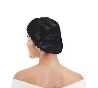 Bonnet de douche pour femmes et hommes UK réutilisable imperméable avec élastique imprimé Chiot Cane Corso Pets Chiot Cane Corso noir