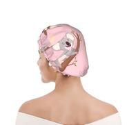 Bonnet de douche pour femmes et hommes UK réutilisable imperméable avec élastique imprimé Koala, animal sauvage australien mignon
