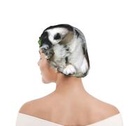 Bonnet de douche pour femmes et hommes UK réutilisable imperméable avec élastique imprimé Quatuor de petits chiots bergers australiens