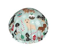 Bonnet de douche pour homme et femme réutilisable imperméable long et épais pour soins des cheveux courts et enfants