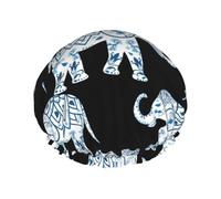 Bonnet de douche pour homme et femme - Réutilisable - Imperméable - Long et épais - Soin des cheveux courts - Pour le bain des enfants