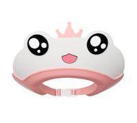 Bonnet de douche pour tout-petit, visière de bain imperméable, bouclier de shampooing antidérapant, protecteur d'oreille réglable, chapeau en silicone souple, fabriqué en excellent matériau PP, 22 x
