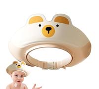 Bonnet de douche pour tout-petits, visière de bain pour laver les cheveux - Visière en forme d'animal de dessin animé - Bonnet de bain réglable et pliable pour protéger la tête et les oreilles.