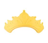 Bonnet de Douche Réglable pour Bébé, Protection de Tête, Yeux Et Oreilles, Bonnet Shampoing Bebe, Casquette de Bain Imperméable pour +6 Mois Enfants Et Nouveau-né Jaune Couronne