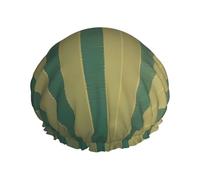 Bonnet de douche rétro à rayures avec une double couche, maintient bien vos cheveux, que ce soit pendant la douche ou le bain.