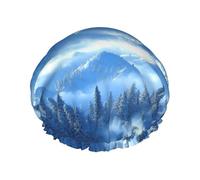 Bonnet de douche réutilisable à couper le souffle - Double couche imperméable, élastique, respectueux de l'environnement pour un usage quotidien