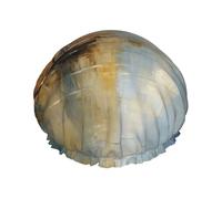 Bonnet de douche réutilisable à motif de paysage poétique - bonnet de douche double couche imperméable, élastique et respectueux de l'environnement pour un usage quotidien