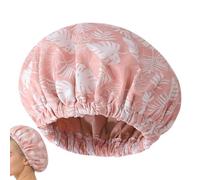 Bonnet de douche réutilisable, double couche en satin de soie synthétique, bonnet imperméable pour femme, protection des cheveux, spa, piscine, , bain et natation, confortable et durable