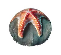 Bonnet de douche réutilisable en forme d'étoile de mer pour femme, double couche imperméable à l'eau, un essentiel pour le soin des cheveux