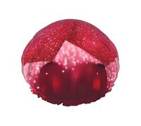 Bonnet de douche réutilisable et imperméable à paillettes pour homme et femme avec bande élastique - Bonnet de bain double couche lavable pour toutes les coiffures - Facile à transporter