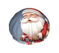 Bonnet de douche réutilisable et imperméable pour homme et femme avec bande élastique - Bonnet de bain double couche lavable pour toutes les coiffures - Facile à transporter