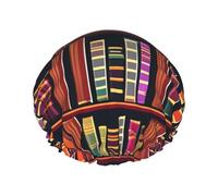 Bonnet de douche réutilisable pour bibliothèque, double couche, non mouillant, grande taille pour toutes les longueurs de cheveux