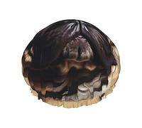Bonnet de douche réutilisable pour chien carlin, double couche, bonnet de douche non mouillant, grande taille pour toutes les longueurs de cheveux