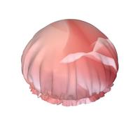 Bonnet de douche réutilisable pour femme - Mélange de roses délavées - Doux - Pour tresses de cheveux longs