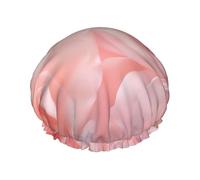 Bonnet de douche réutilisable pour femme - Mélange de roses délavées - Doux - Pour tresses de cheveux longs