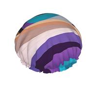 Bonnet de douche réutilisable The Mysterious Eye - Double couche imperméable, élastique, respectueux de l'environnement pour un usage quotidien