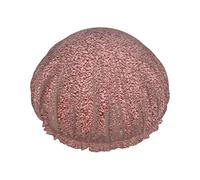 Bonnet de douche rose doré rouge pour femme, léger, réutilisable, doux, double couche, étanche, étanche.