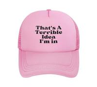 Bonnet De Golf C'est Une Idée Terrible dans Laquelle Je suis Anti-Soleil Chapeau pour Hommes Séchage Rapide Chapeau pour Running Course Golf
