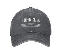 Bonnet De Golf Jean 3:16 Dons du Christianisme Athlétique Chapeau pour Hommes Anti-Soleil Sunhat pour Extérieur Course À Pied Running