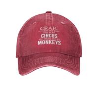 Bonnet De Golf Merde, Il S'Avère Que C'est Mon Cirque Et Ce sont Mes Singes Casquette De Camionneur Mode Vintage Chapeau pour Été Extérieur Golf