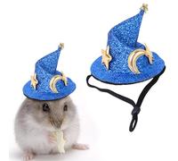 Bonnet de lapin pour animaux de compagnie, chapeaux pour petits animaux, furet fête, chapeau de magicien | Petit bonnet créatif et amusant pour animaux de compagnie avec mentonnière élastique réglable