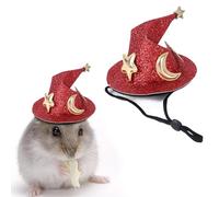Bonnet de lapin pour animaux de compagnie, pour petits animaux, fête furet, chapeau de magicien, créatif et amusant avec mentonnière élastique réglable pour les fêtes, les anniversaires d'animaux de