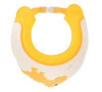 Bonnet de Lavage Cheveux Tout-petits Dinosaure Jaune Tpe PP Bain | Protège les Oreilles Pendant le Rinçage, Forme Cartoon Amusante, Nettoyage Facile pour Garçon Fille et Accompagnants