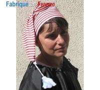 Bonnet de Meunier - Accessoire de déguisement - Rouge et blanc