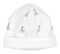 Trois Kilos Sept – Bonnet de naissance Sophie la girafe blanc (0-1 mois)