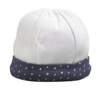 Bonnet de naissance en coton - merlin blanc 0/1M(50/54)