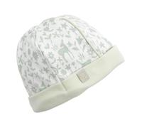 Sauthon Bonnet de naissance en coton – Promenons Nous – blanc/vert – 0/1M (50/54)