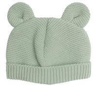 Trois Kilos Sept - Bonnet Naissance Maille Douce - Oreilles d’Ours - Chaud et Respirant - Reste Bien en Place - Maternité 0/1 Mois - Vert Olive
