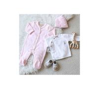 Bonnet de naissance rose 1 3 mois