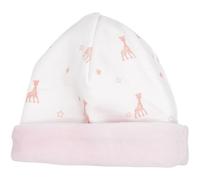 Bonnet de naissance rose Sophie la girafe (0-1 mois)
