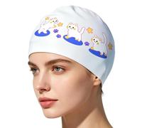 Bonnet de natation en silicone, imperméable, doux, antidérapant, pour garder les cheveux au sec, piscine, activités aquatiques, baignades