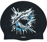 Bonnet de Natation en Silicone The Shark - Confort Maximal, séchage Rapide, Design Unique pour Piscine, Plage, entraînement, compétition, Usage Quotidien, Mode Sportive, résistant, Respirant, ajusté