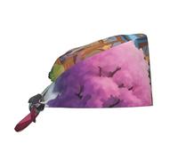 Bonnet de nettoyage avec cordon de serrage réglable - Convient pour les chefs, les nettoyeurs et les travailleurs de la douche - Noir