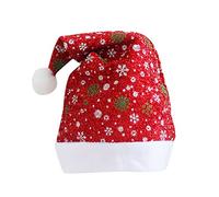 Bonnet De Noel Adulte Deguisement Mere Noël Femme Long Chapeau Pere Beret Rouge Lutin Bérets Accessoires Lumineux Costume Led Béret Beretta Bonnets Déguisement Père Basque Francais Cape Homme