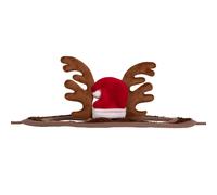 Bonnet de Noël avec bois pour chevaux QHP Marron Full
