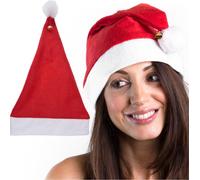 Bonnet de Noël du Père Noël avec clochettes à pompon