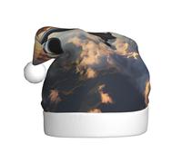 Bonnet de Noël en peluche pour adulte Les avions de HJFCZH sont imprimés avec un toucher doux pour les fêtes de Noël