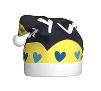 Bonnet de Noël en peluche pour adulte WHJSHOP Love you with all my heart Motif doux et confortable pour les fêtes, danses d'Halloween
