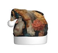 Bonnet de Noël en peluche pour adulte WHJSHOP The Little Mouse I adore avec motif doux au toucher pour fête de Noël